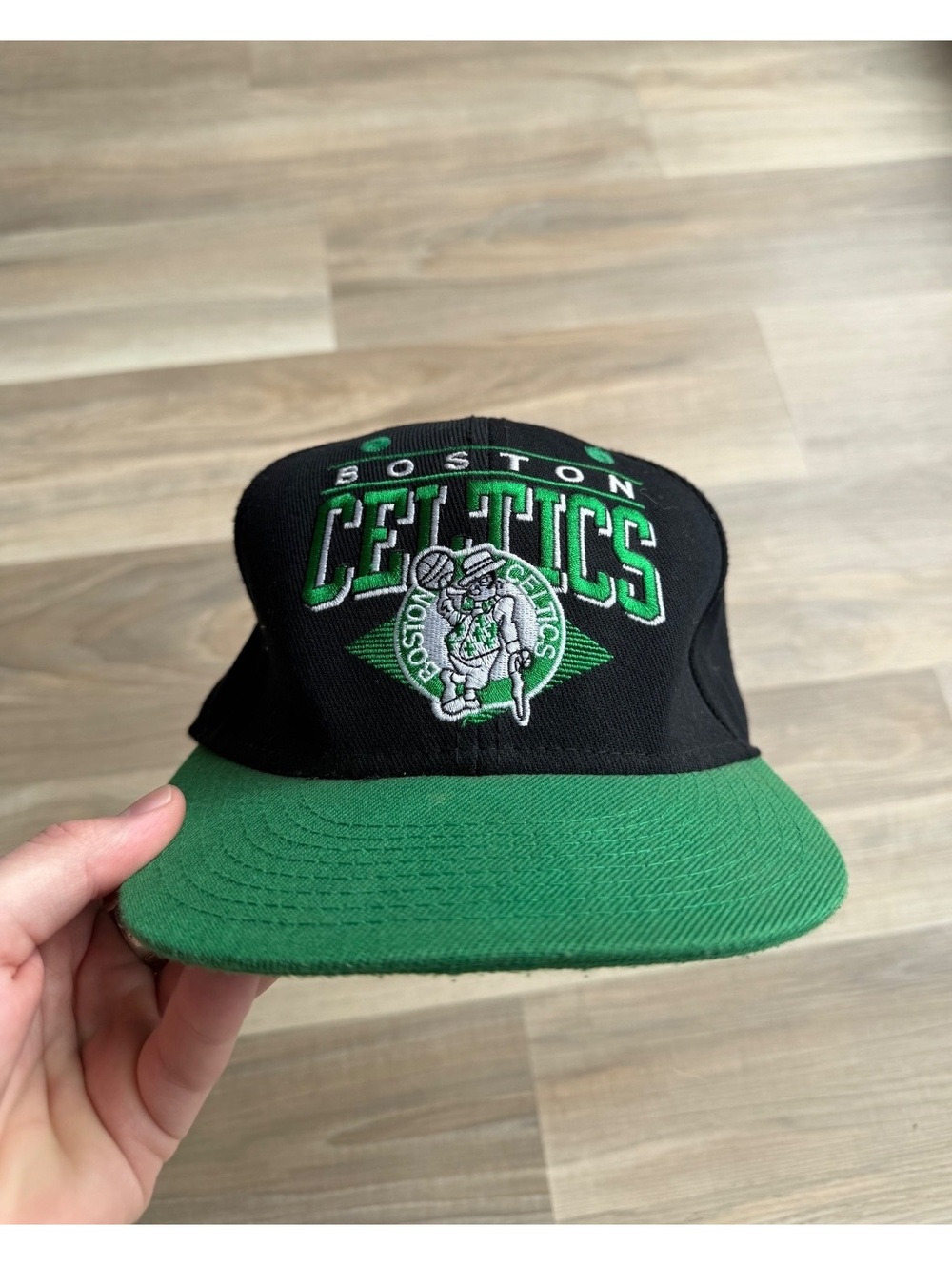 Vintage USA Made Boston Celtics Hardwood Classics Sports Hat